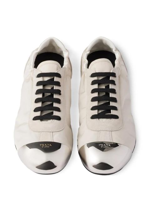 Prada logo-debossed sneakers - Neutrals