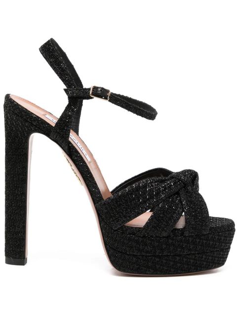 Aquazzura 140mm Nina sandals - Black - zdjęcie produktu nr 1