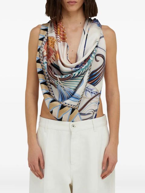 Ferragamo floral-print silk scarf - Neutrals - zdjęcie produktu nr 2