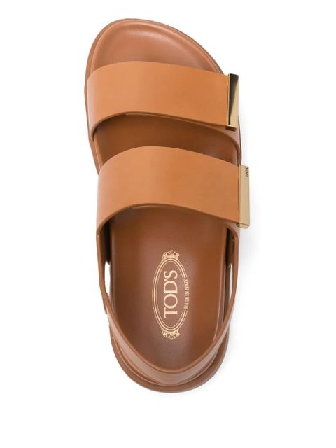 Tod's leather sandals - Brown