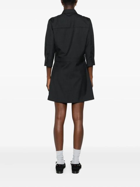 Gucci button-fastening shirt mini dress - Grey