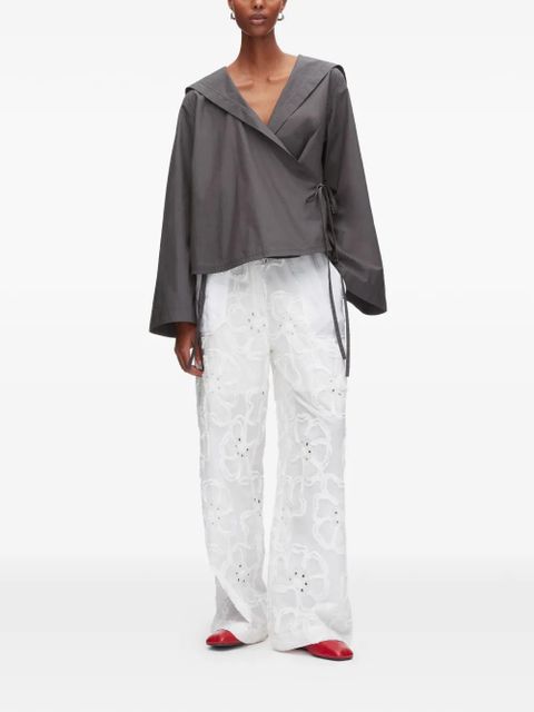 3.1 Phillip Lim wide collar tie blouse - Grey - zdjęcie produktu nr 2