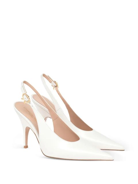 Gianvito Rossi Sofia slingback pumps - White - zdjęcie produktu nr 2
