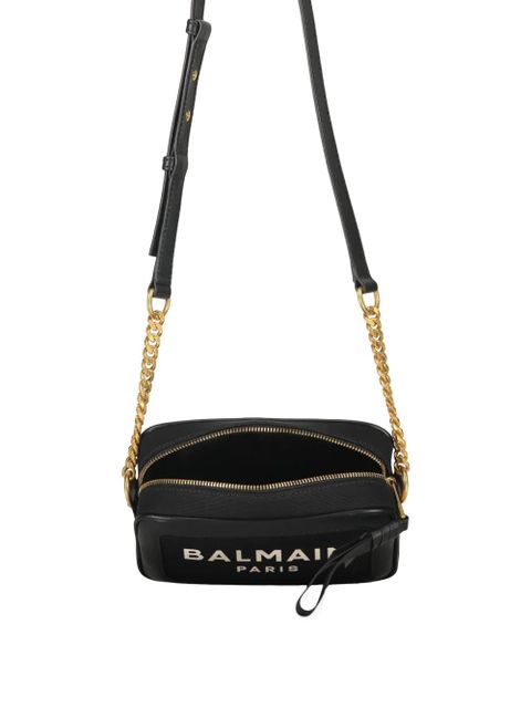 Balmain logo shoulder bag - Black