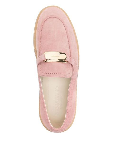 Ferragamo suede loafers - Pink