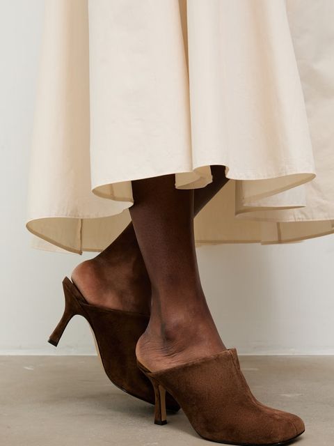 Answear.LAB klapki z zakrytymi palcami damskie zamszowe - zdjęcie produktu nr 1