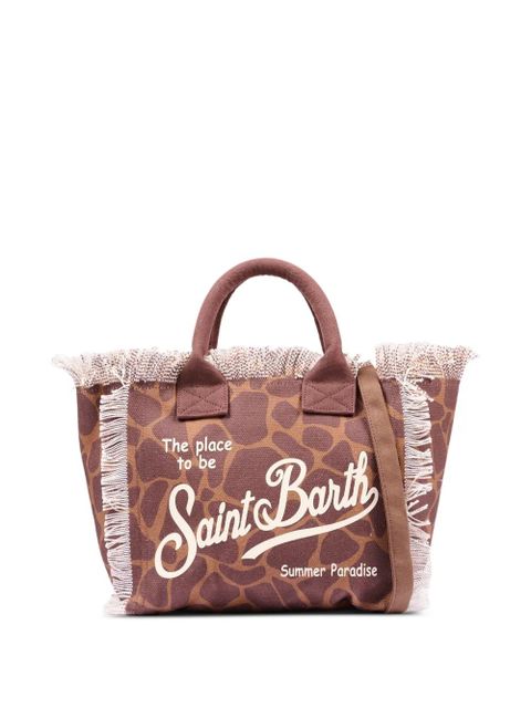 MC2 Saint Barth fringed-detail tote bag - Brown - zdjęcie produktu nr 1