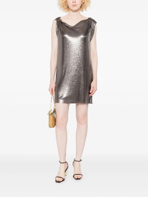 Versace chainmail cowl-neck dress - Grey - zdjęcie produktu nr 2