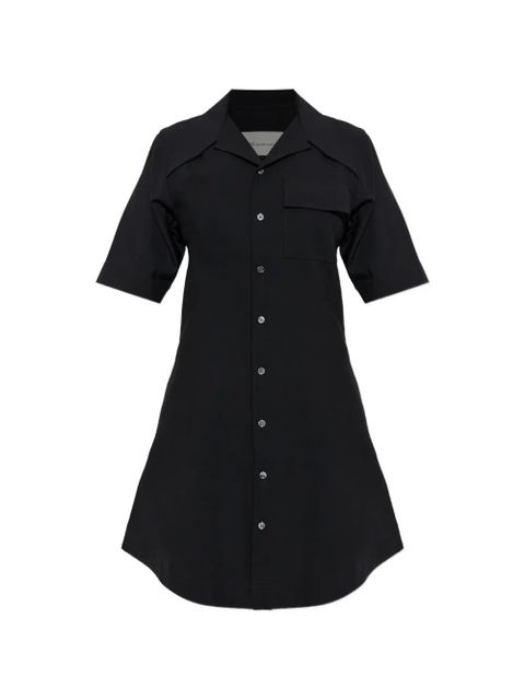 AMI Paris button short-sleeve dress - Black - zdjęcie produktu nr 1