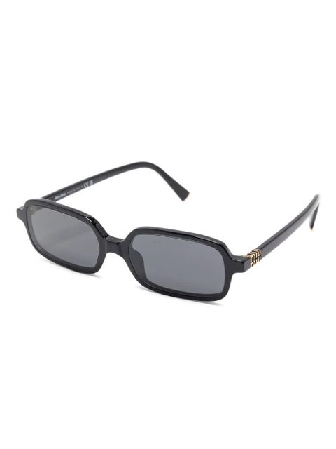 Miu Miu Eyewear rectangle-frame sunglasses - Black - zdjęcie produktu nr 2