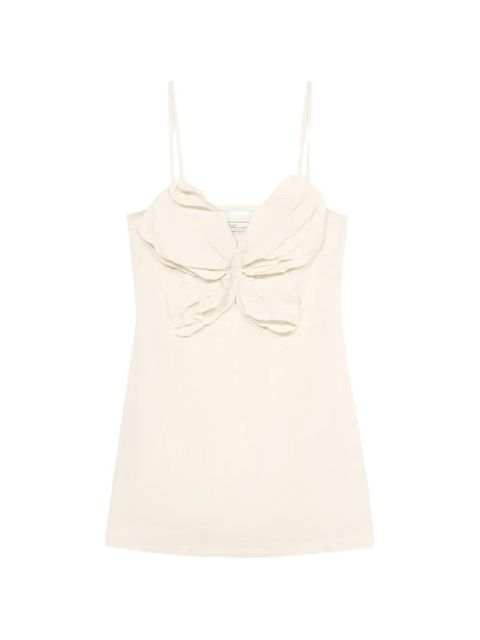 Blumarine butterfly-applioqué mini dress - Neutrals - zdjęcie produktu nr 1