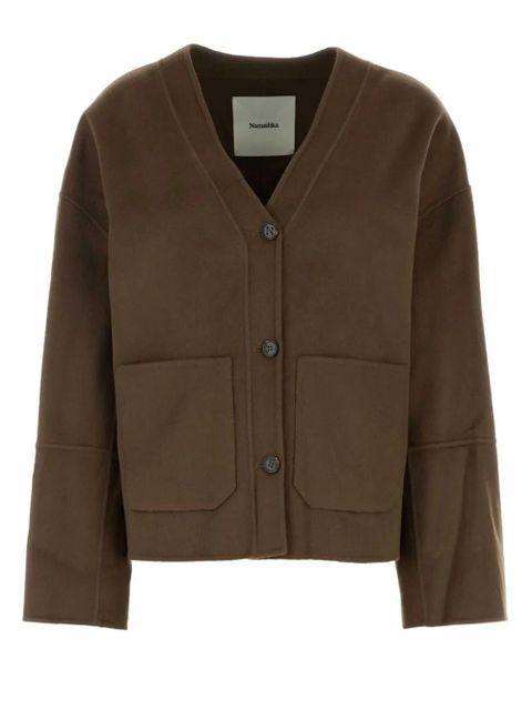 Nanushka Dodie cardigan - Brown - zdjęcie produktu nr 1