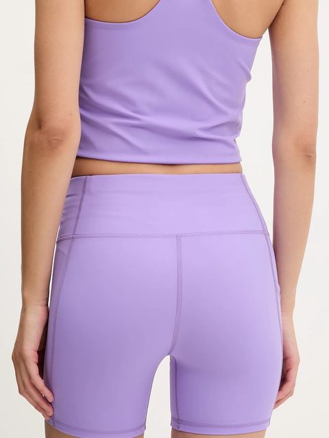 Mammut szorty sportowe Massone damskie kolor fioletowy gładkie high waist
