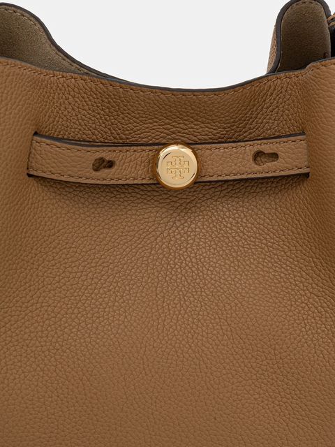 Tory Burch torebka skórzana Romy kolor beżowy 166982-227