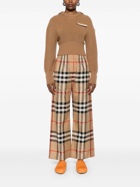 Burberry Vintage Check cotton trousers - Neutrals