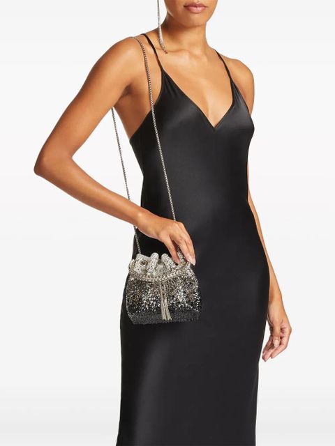 Jimmy Choo Bon Bon crystal-embellished shoulder bag - Black - zdjęcie produktu nr 2