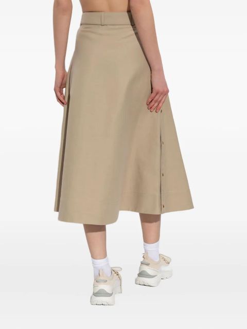 Moncler cotton mini skirt - Neutrals