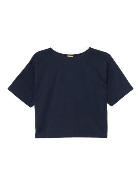 Michael Kors logo-embroidered T-shirt - Blue - zdjęcie produktu nr 2