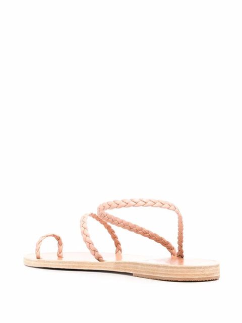 Ancient Greek Sandals Eleftheria braided leather sandals - Pink