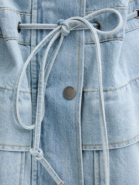 Rotate kurtka jeansowa kolor niebieski przejściowa 1141821468