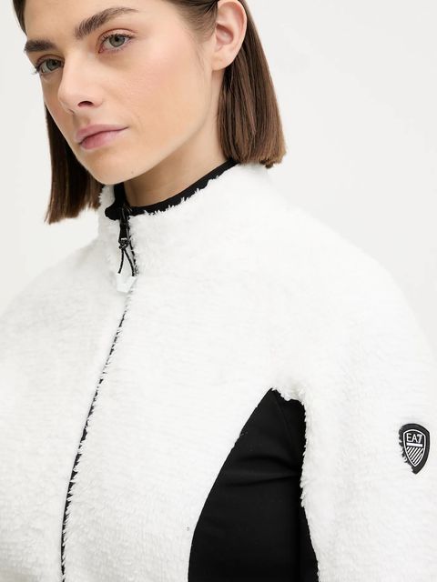 EA7 Emporio Armani bluza sportowa damska kolor biały gładka AF14796.7W000385