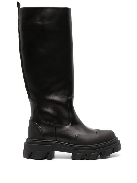 GANNI ruber toecap leather boots - Black - zdjęcie produktu nr 1