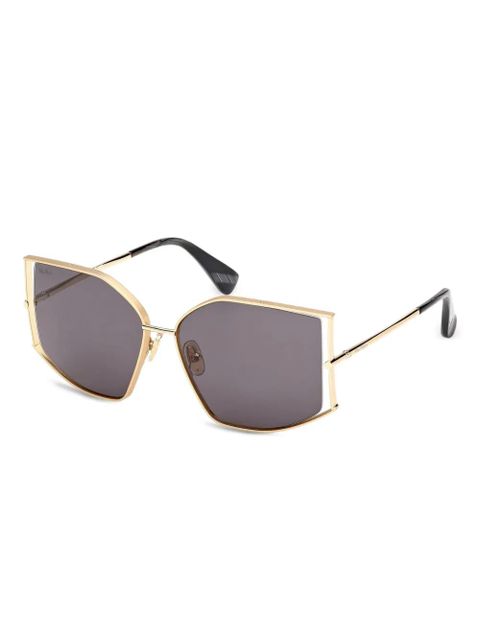 Max Mara Eyewear geometric-frame sunglasses - Gold - zdjęcie produktu nr 1