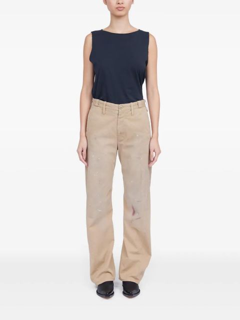 MM6 Maison Margiela paint-splatter trousers - Neutrals - zdjęcie produktu nr 2