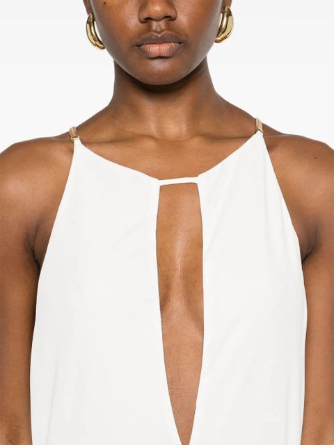 TOM FORD belted maxi dress - White