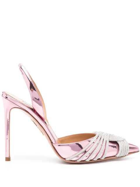 Aquazzura Gatsby 105mm slingback pumps - Pink - zdjęcie produktu nr 1