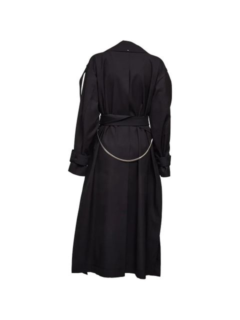 Sportmax double-breasted trench coat - Black - zdjęcie produktu nr 2