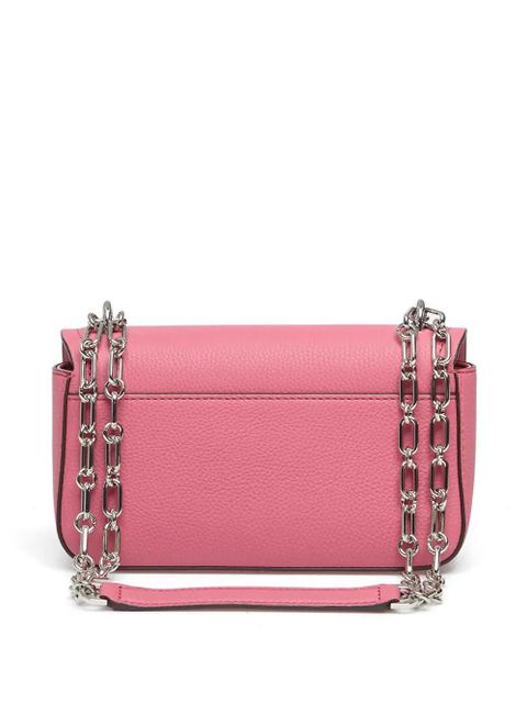 Michael Kors pebbled-leather shoulder bag - Pink