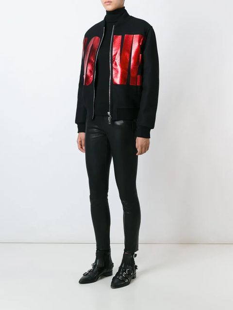 Givenchy love print bomber jacket - Black - zdjęcie produktu nr 2