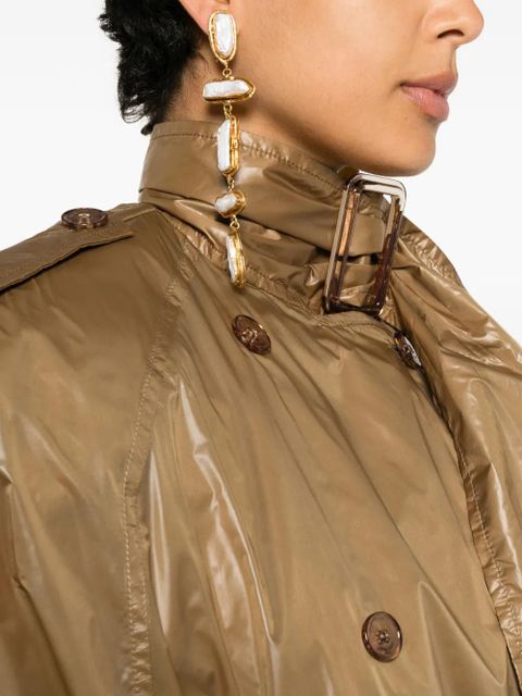 Saint Laurent Lavallière double-breasted belted trench coat - Neutrals