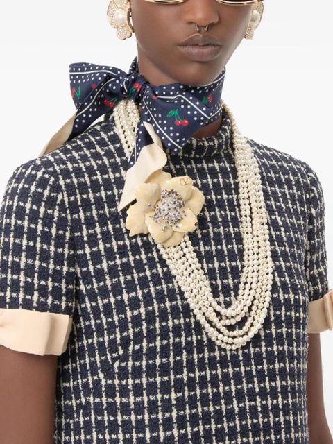 Valentino Garavani Cherryfic bandeau scarf - Blue