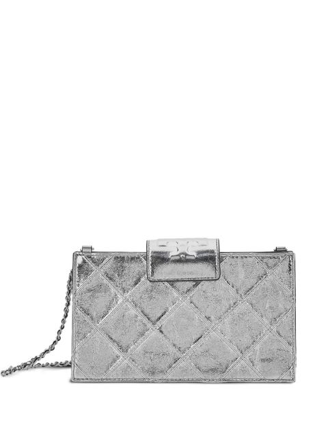 Tory Burch mini Fleming crossbody bag - Silver - zdjęcie produktu nr 1