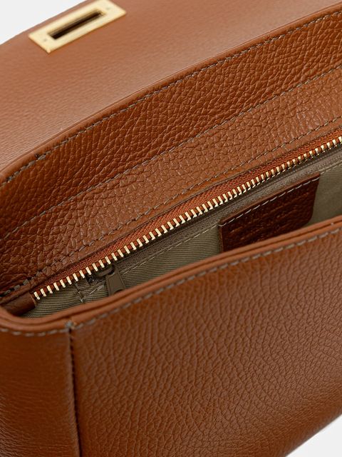 Answear.LAB torebka skórzana kolor brązowy