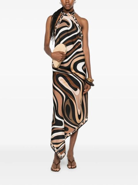 PUCCI sleeveless silk dress - Brown - zdjęcie produktu nr 2