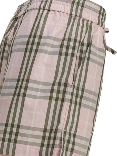 Burberry check-print shorts - Pink