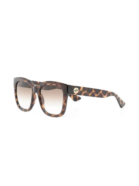 Gucci Eyewear squre-frame sunglasses - Brown - zdjęcie produktu nr 2