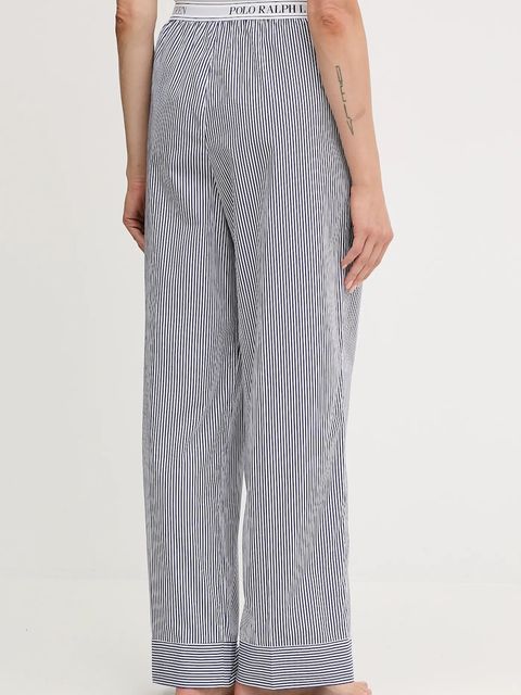 Polo Ralph Lauren spodnie piżamowe bawełniane damska kolor niebieski 4P0137 - zdjęcie produktu nr 2