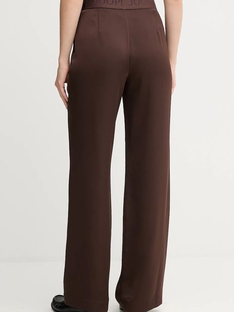 Joop! spodnie damskie kolor brązowy proste high waist 30048199 - zdjęcie produktu nr 2