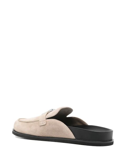 Tory Burch Leelee metal-buckle mules - Neutrals