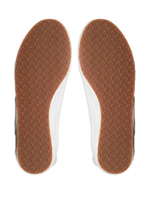 Marine Serre MS Astra metallic-effect leather sneakers - Grey