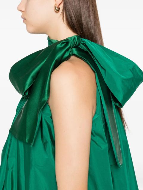 Max Mara bow-detail dress - Green