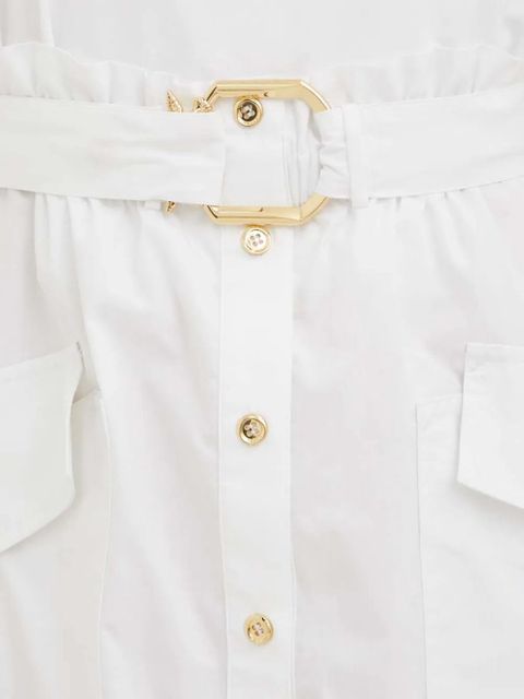 PINKO belted mini dress - White