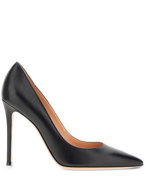 Gianvito Rossi 105mm leather pumps - Black - zdjęcie produktu nr 1