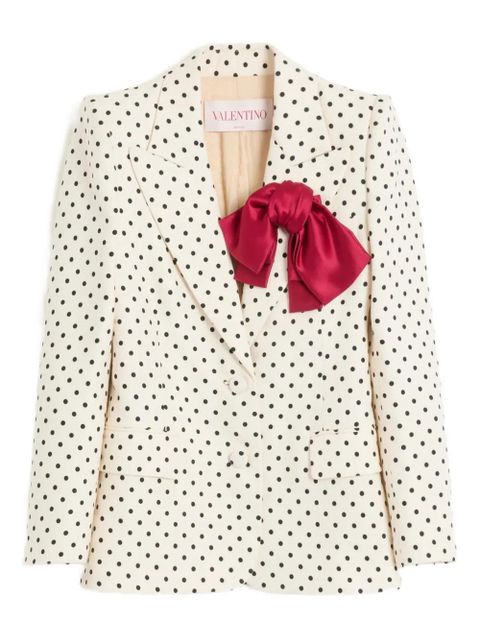 Valentino Garavani polka-dot blazer - Neutrals - zdjęcie produktu nr 2