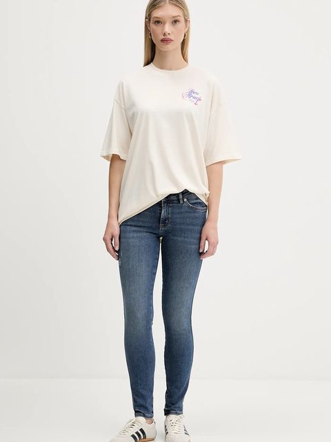 Hugo Blue t-shirt bawełniany Oversize_tee_B_5 - zdjęcie produktu nr 1