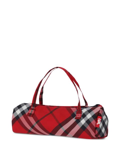 Burberry checked folding umbrella - Red